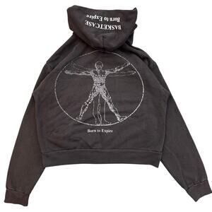 basketcase gallery born to expire zip up hoodie sample sz s